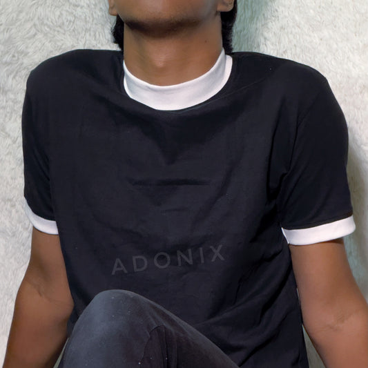 Mock Neck Summer T Shirt - Black